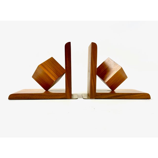 Mid-Century Modern Cube Bookends from Nassauer Kunstgewerbe, 1960s, Set of 2 For Sale - Image 12 of 12