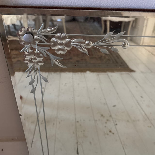 Elegant “Genuine American Beauty Mirror” made by the Louis Bierfeld Company, Chicago, Illinois, circa 1930. Has wonderful...