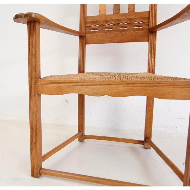 20th Century Worpswede Armchair, 1890s For Sale - Image 14 of 18