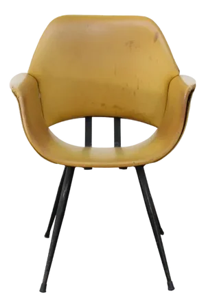 Set of Ocher Armchairs, 1960s