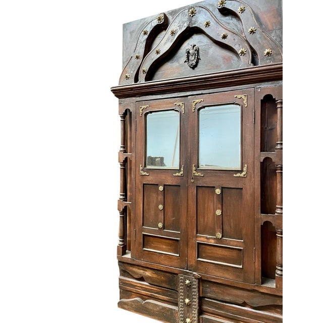Antique Rustic Brutalist Barn Door – Mid-Century Reclaimed Wood Library Door 83x42 For Sale - Image 4 of 4