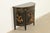 Imperial Furniture, Grand Rapids Imperial Furniture Grand Rapids French Regency Chinoiserie Black Lacquered Hand Painted Demilune Cabinet, Circa 1940s For Sale - Image 4 of 16