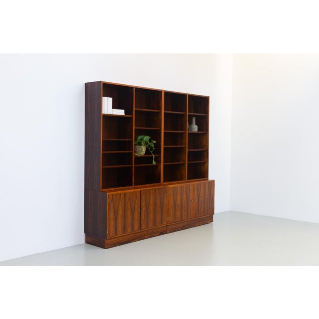 Large Danish Modern Rosewood Bookcase by Carlo Jensen for Hundevad, 1960s For Sale - Image 9 of 18