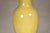 Wood Late 20th Century Yellow Crackle Glazed Ceramic Vase Made into Table Lamp on Wooden Base, US Wired For Sale - Image 7 of 11