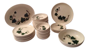 33 Piece Set - California Ivy by Metlox - Poppytrail - Vernon