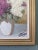 Paint Mid-Century Modern Swedish "Hyacinths" Vintage Floral Still Life Oil Painting, Framed For Sale - Image 7 of 9