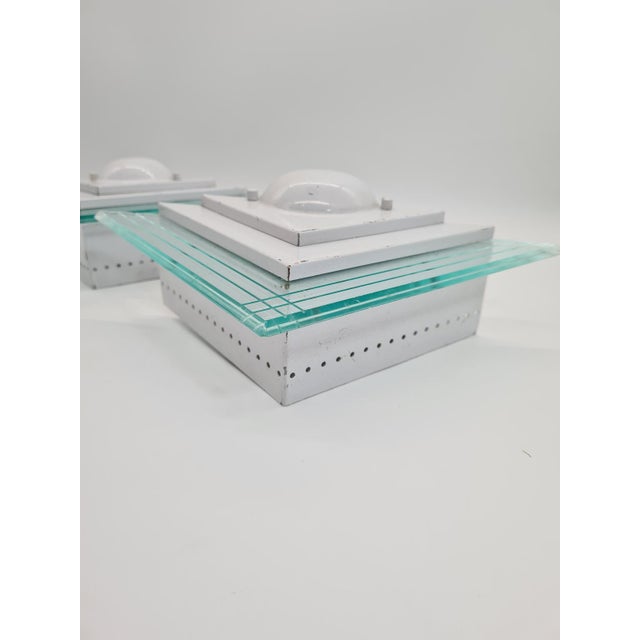 Contemporary Geometric Model 1302s Lighting House Wall Lamps, 1990s, Set of 2 For Sale - Image 3 of 14