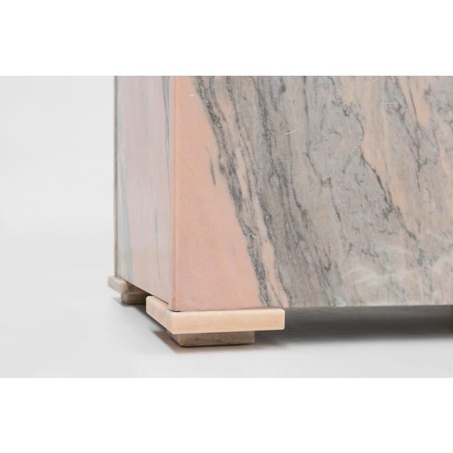 Large Planter in Pink Marble, Belgium, 1980s For Sale - Image 10 of 17