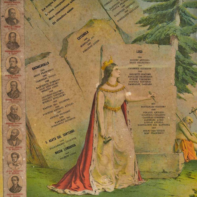 Historical Poster Print for Italian Independence by Commemorativa Lughesi