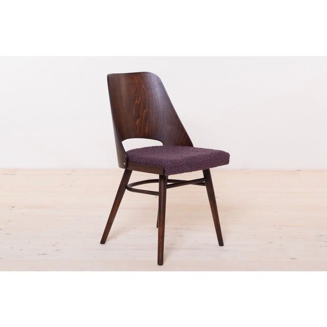 Mid-Century Modern Model 514 Dining Chairs attributed to R. Hofman for Ton, 1960s, Set of 4 For Sale - Image 3 of 16