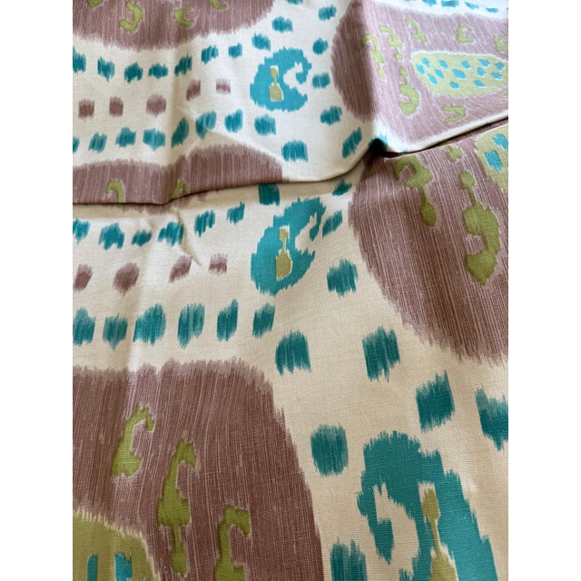 Brunschwig & Fils Brunschwig & Fils ‘Samarkand’ Fabric-Custom Color 2 Yds- Ikat Fabric For Sale - Image 4 of 8