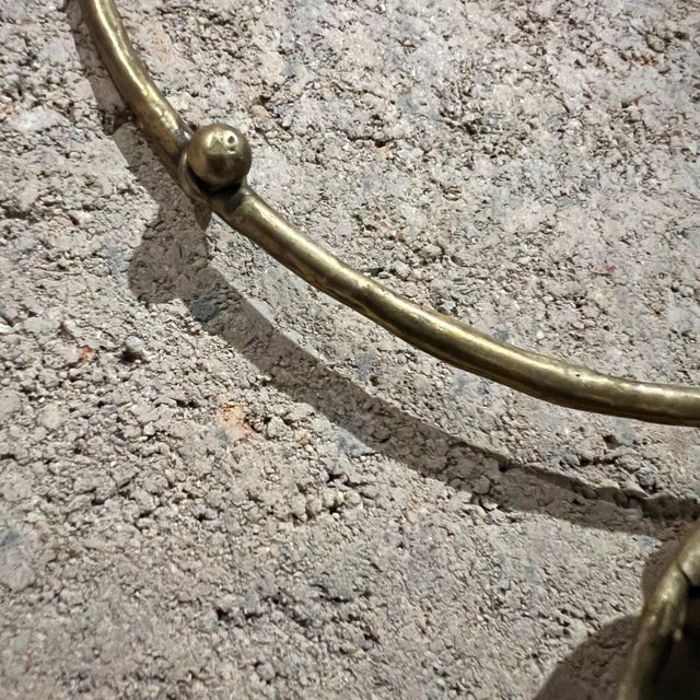 1970s 1970s Pal Kepenyes Brutalist Brass Necklace Milagros Series For Sale - Image 5 of 11