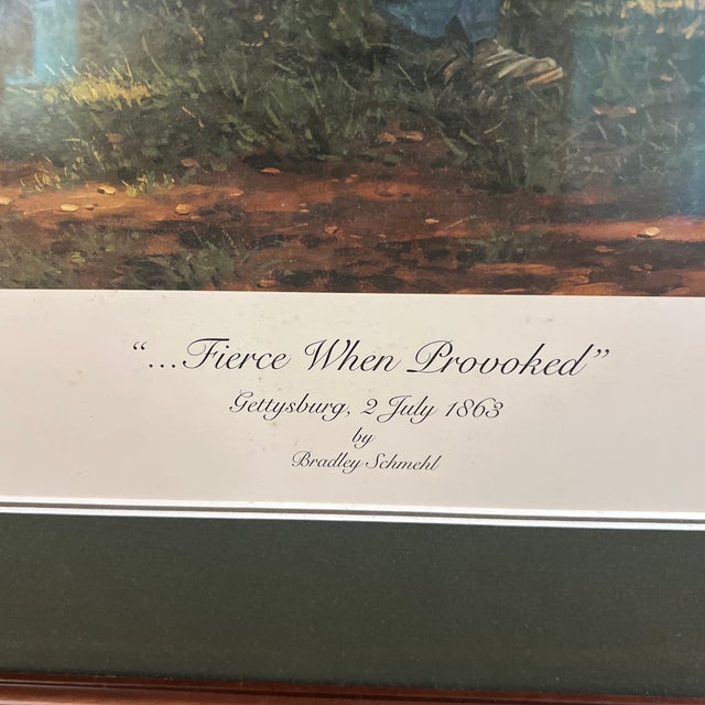 1970s Original Print Numbered Signed Framed by American Artist Bradley Schmeht Titled Fierce When Proooked Made in 1970 For Sale - Image 5 of 10