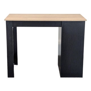 Synergy House Modern Two-Tone Desk With Storage Cabinet and Geometric Door For Sale