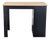 Synergy House Modern Two-Tone Desk With Storage Cabinet and Geometric Door For Sale