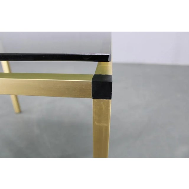 Italian Brass Coffee Table with Smoked Glass Top, 1970s For Sale - Image 6 of 11