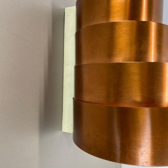 Metal Vintage Copper Wall Light from Hans-Agne Jakobsson Markaryd, 1960 For Sale - Image 7 of 15