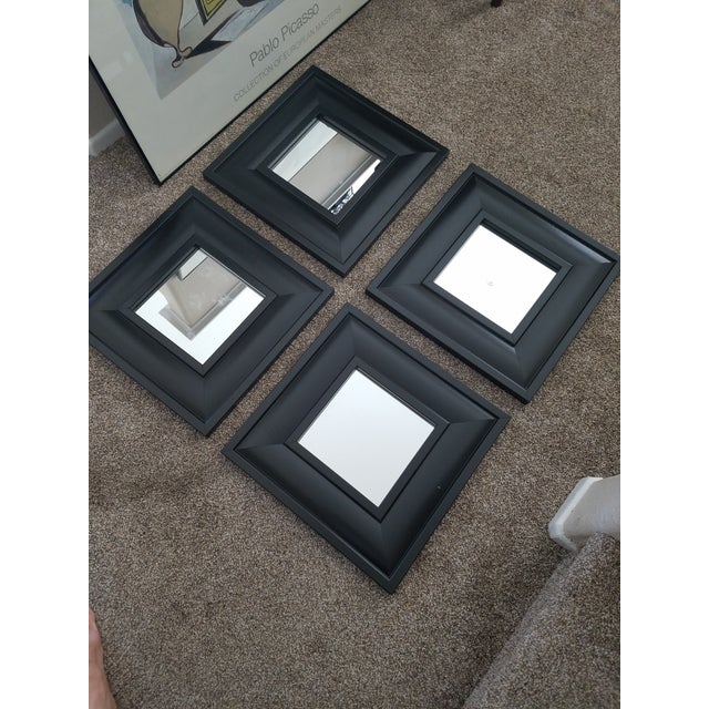 Pottery Barn Decorative Mirrors Set of 4 Chairish