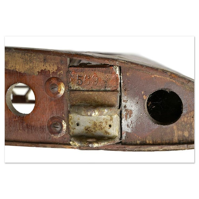 Brown Metal & Wood Airplane Wing Frame For Sale - Image 8 of 9