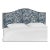 Ashland Headboard in Blue Washed Zebra, Full/Double For Sale