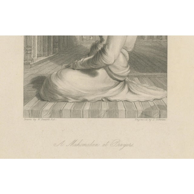 Paper After Daniell, Muslim at Prayer, 1836, Engraving For Sale - Image 7 of 9