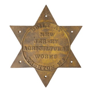 Early 20th Century Cast Iron Agricultural Metal Sign For Sale