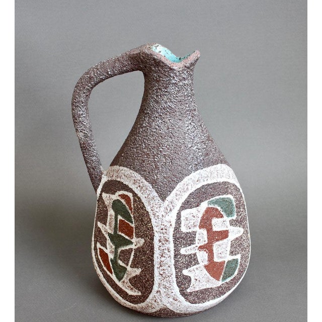 Christian Dior Vintage French Ceramic Pitcher by Accolay, 1960s For Sale - Image 4 of 15