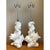Vintage White Plaster Shell Table Lamps - Pair For Sale - Image 9 of 12