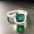 Green Natural Solitaire Tourmaline Ring 6.5 14k W Gold 2.25 TCW Certified For Sale - Image 8 of 13