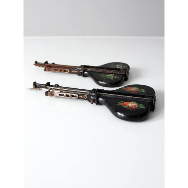 Black Antique Hand Stitch Tool Circa 1880s - a Pair For Sale - Image 8 of 13