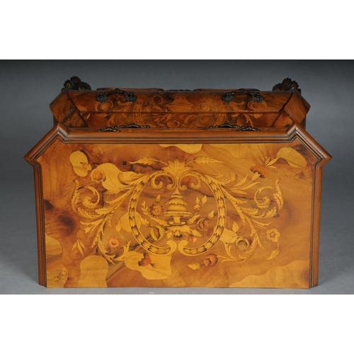 Italian Baroque Inlaid Chests of Drawers, Set of 2 For Sale - Image 17 of 18