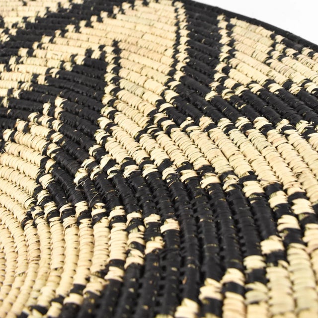 Wood Late 20th Century African Flat Basket For Sale - Image 7 of 9