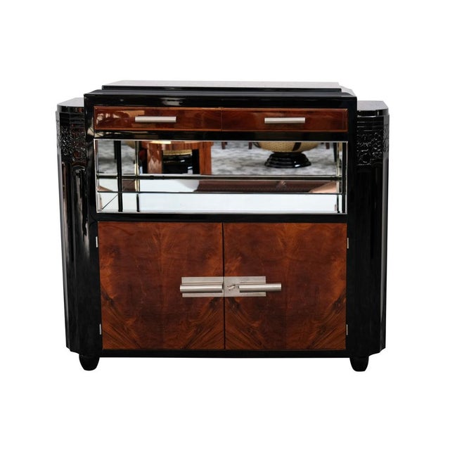 Art Deco Buffet with Mirrored Shelf Compartment, 1930s For Sale - Image 17 of 17