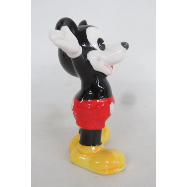 Figurative Ceramic Mickey Mouse Figurine Made in Japan for Walt Disney Productions 4833b For Sale - Image 3 of 16