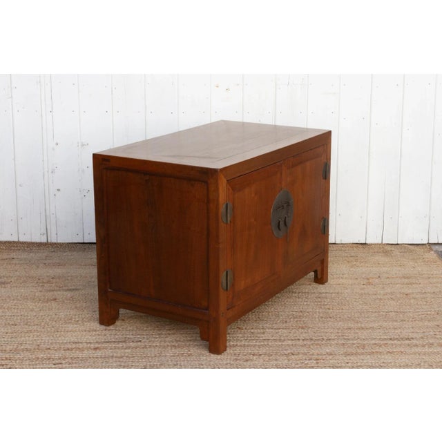 Brown Mid-Century Walnut Brown Low Cabinet For Sale - Image 8 of 10