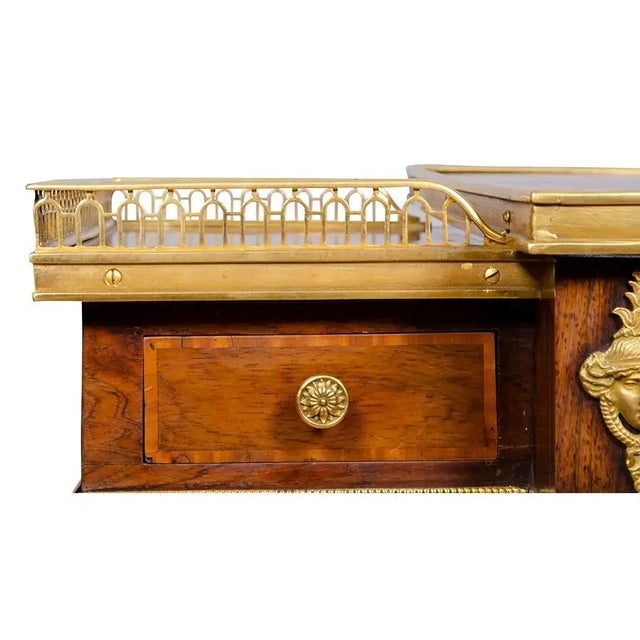 Pair of Fine Regency Rosewood and Bronze Mounted Writing / Games Table For Sale - Image 10 of 17