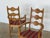 Danish Modern Oak High-Back Wave Ladder Armchairs by Henning Kjærnulf, 1960s, Set of 2, in Very Good conditions. Designed...