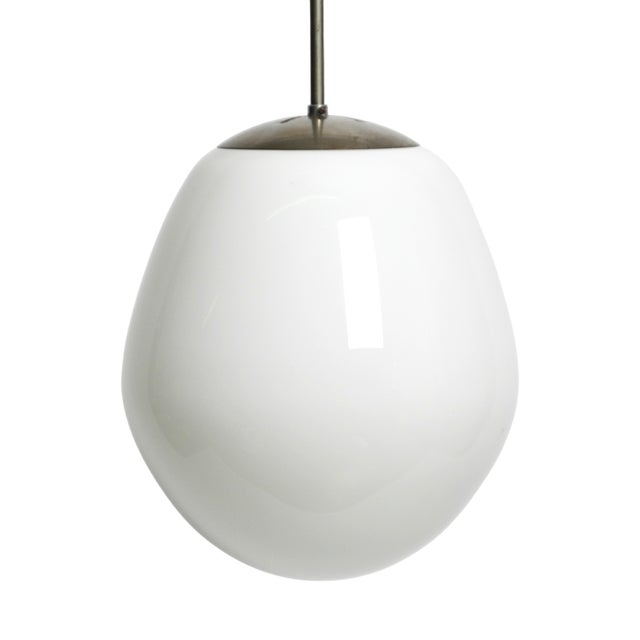 Mid-Century Modern Glass Pendant Lamp by Wilhelm Wagenfeld, 1950s For Sale