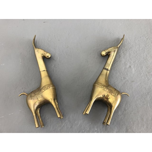 Large Brass Donkey Statues, 1950s, Set of 2 For Sale - Image 6 of 15