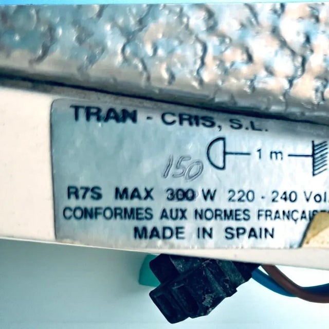 Art Deco Style Frosted Glass Wall Sconce, 1990s For Sale - Image 9 of 10