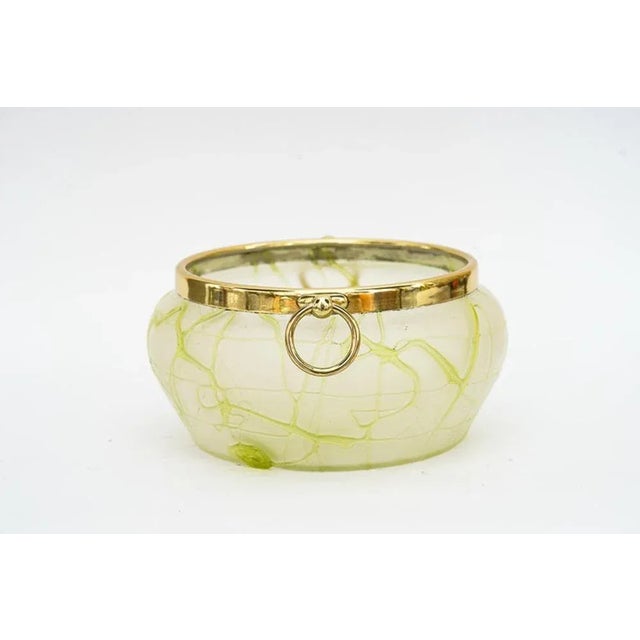 1920s Art Deco Palme Koenig Glass Fruit Bowl, Vienna, 1920s For Sale - Image 5 of 12