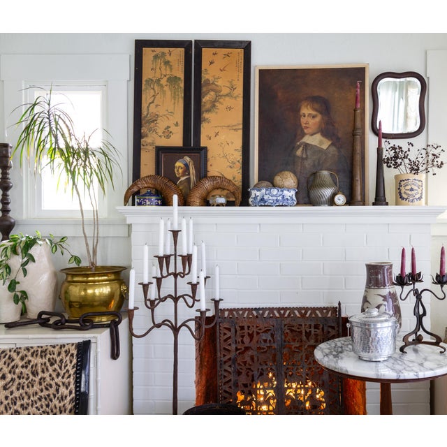 2000 - 2009 Portrait Oil Painting Girl With a Pearl Earring After Johannes Vermeer For Sale - Image 5 of 12