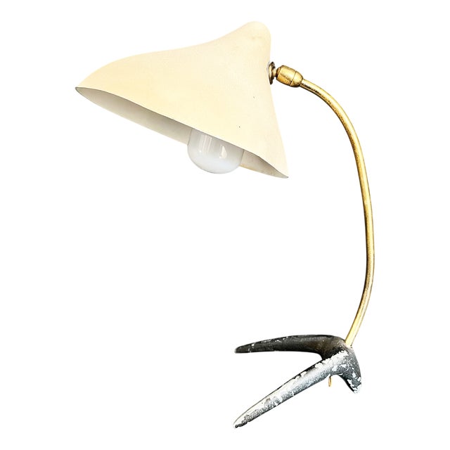 Mid-Century Beige Table Lamp by Louis Kalff for Philips, Netherlands, 1950s For Sale