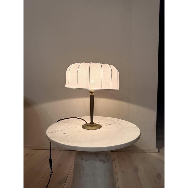 Vintage Swedish Art Deco Sculpture Bronze Table Lamp, 1930s For Sale - Image 10 of 16