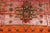 Textile Vintage Caucasian Kazak Rug With Tribal Medallions in Pink and Orange 3'9 X 5'9 For Sale - Image 7 of 11