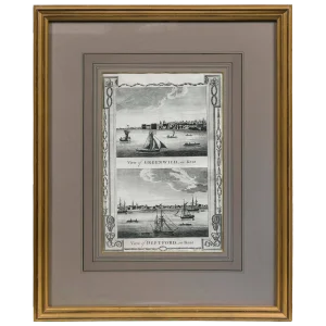 Framed Print, English Harbor Views, Early 19th Century