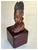Figurative Ooak Carved African Woman Figural Trinket Box For Sale - Image 3 of 8