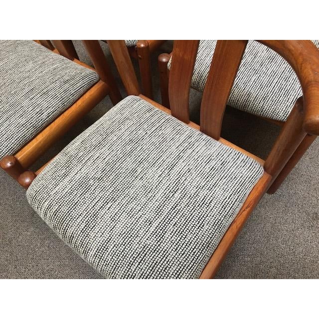 Wood Set of Six Mid Century Danish Modern Teak Dining Chairs by Hans J.Frydendal for Boltinge Stolefabrik, Denmark c.1960 For Sale - Image 7 of 12