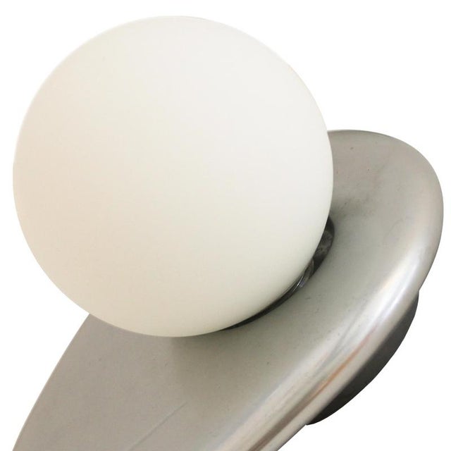 Organic Murano Glass Wall Light with Opaline Diffuser, Italy, 1970s For Sale - Image 4 of 10