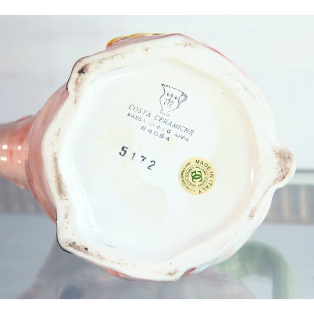 Ceramic Vintage Italian Ceramic Figural Pig Water Pitcher For Sale - Image 7 of 8